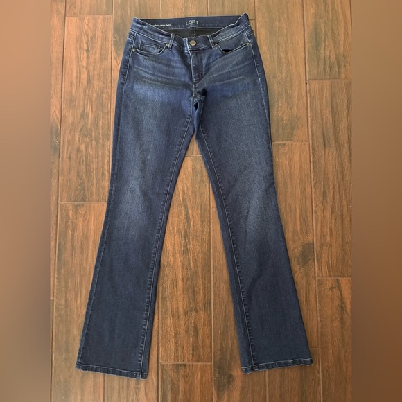 Ann Taylor LOFT 2pr Modern Boot Jeans 1pr Navy Chino Pants - Picture 4 of 9